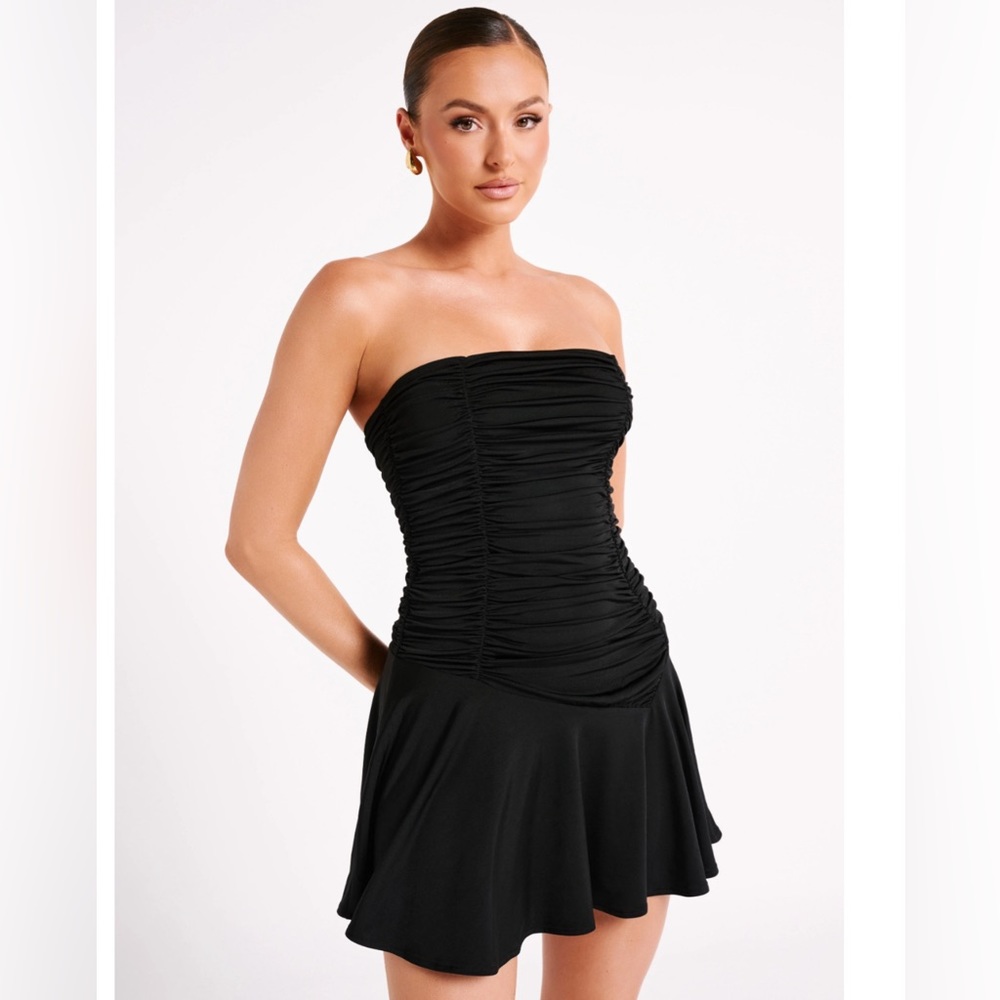 Meshki Pedra Strapless Mini Dress - Black
